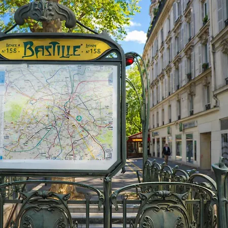 Bright Guest By Place De La Bastille Marais Pensjonat